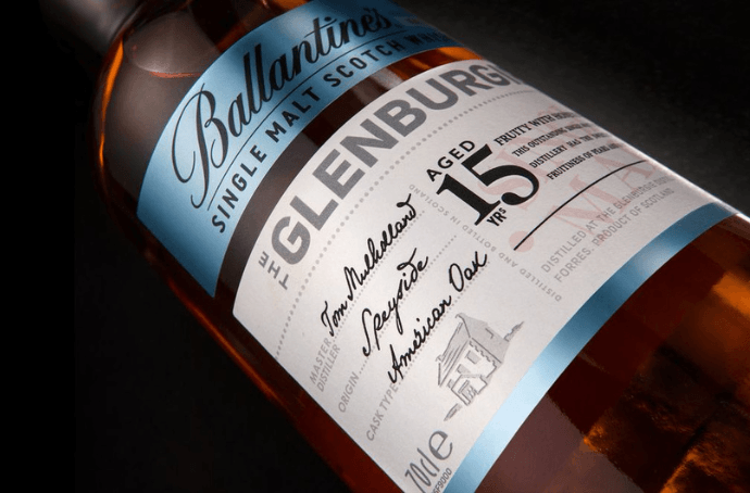 BALLANTINES GLENBURGIE 15 ETYKIETA